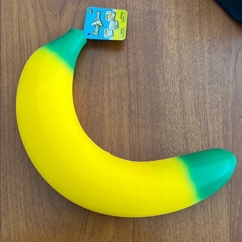 Squishy Squeeze Stretch Stress Fidget Sensory Banana Toy NEW